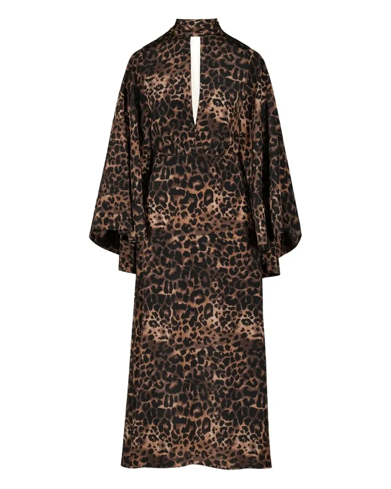 Johanna Ortiz Post Treasured open-back midi dress - Braun Braun