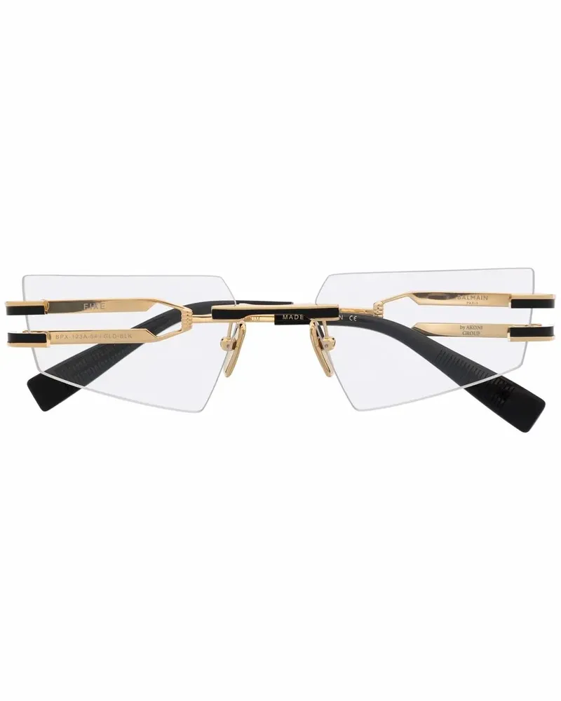 Balmain Rahmenlose Brille - Gold Gold