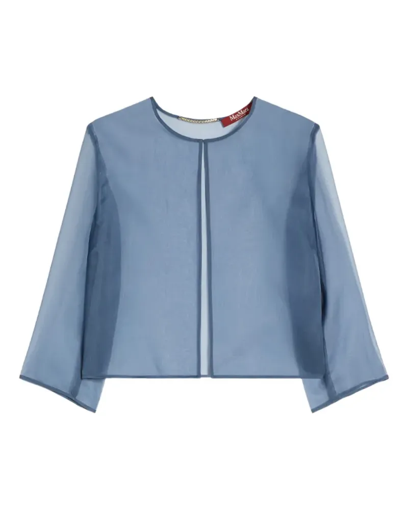 Max Mara Abitata organza jacket - Blau Blau