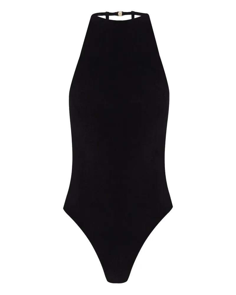 Lenny Niemeyer Neckholder-Badeanzug mit Seitendetail - Schwarz Schwarz
