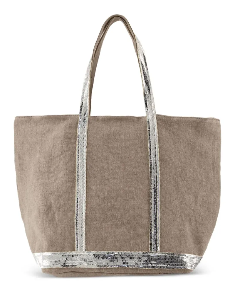 Vanessa Bruno Tote Bag mit Pailletten - Braun Braun