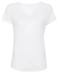 Zadig & Voltaire Tunisien MC LC Fishnet T-Shirt Weiß