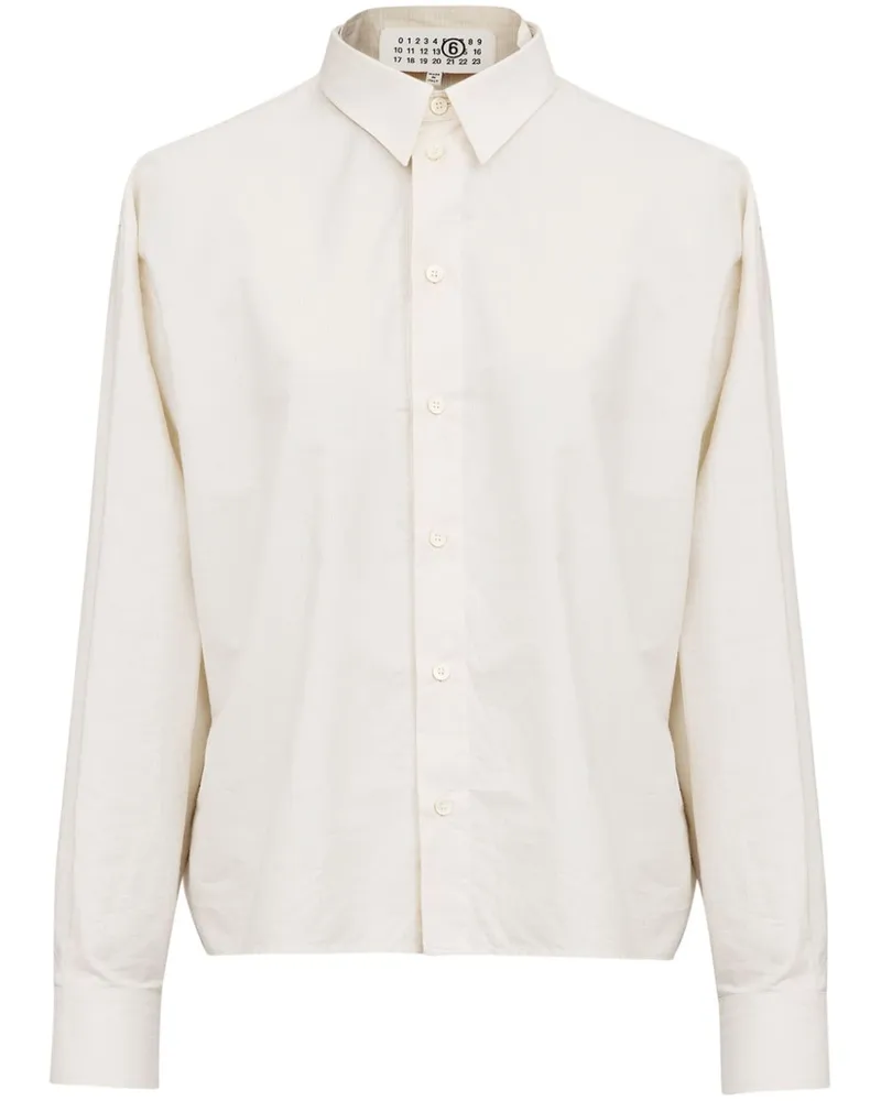 Maison Margiela Hemd im Layering-Look - Weiß Weiß