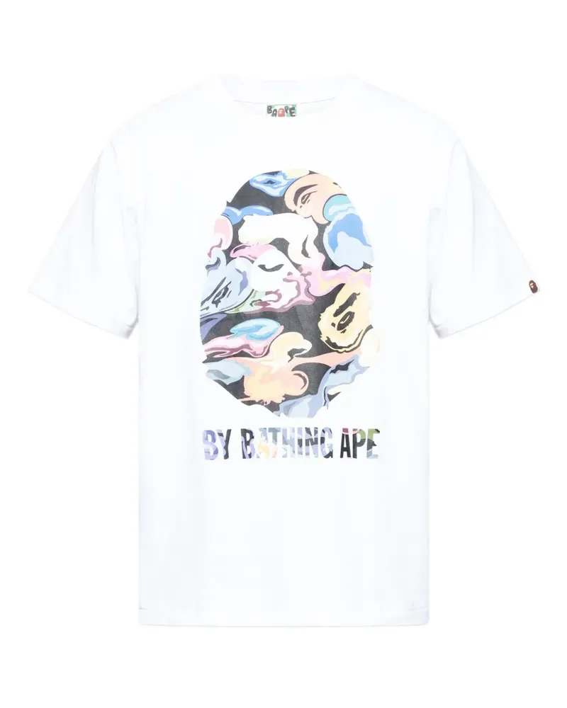 BAPE T-Shirt mit grafischem Print - Weiß Weiß