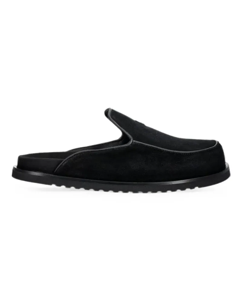 Filling Pieces suede slip-on mules - Schwarz Schwarz