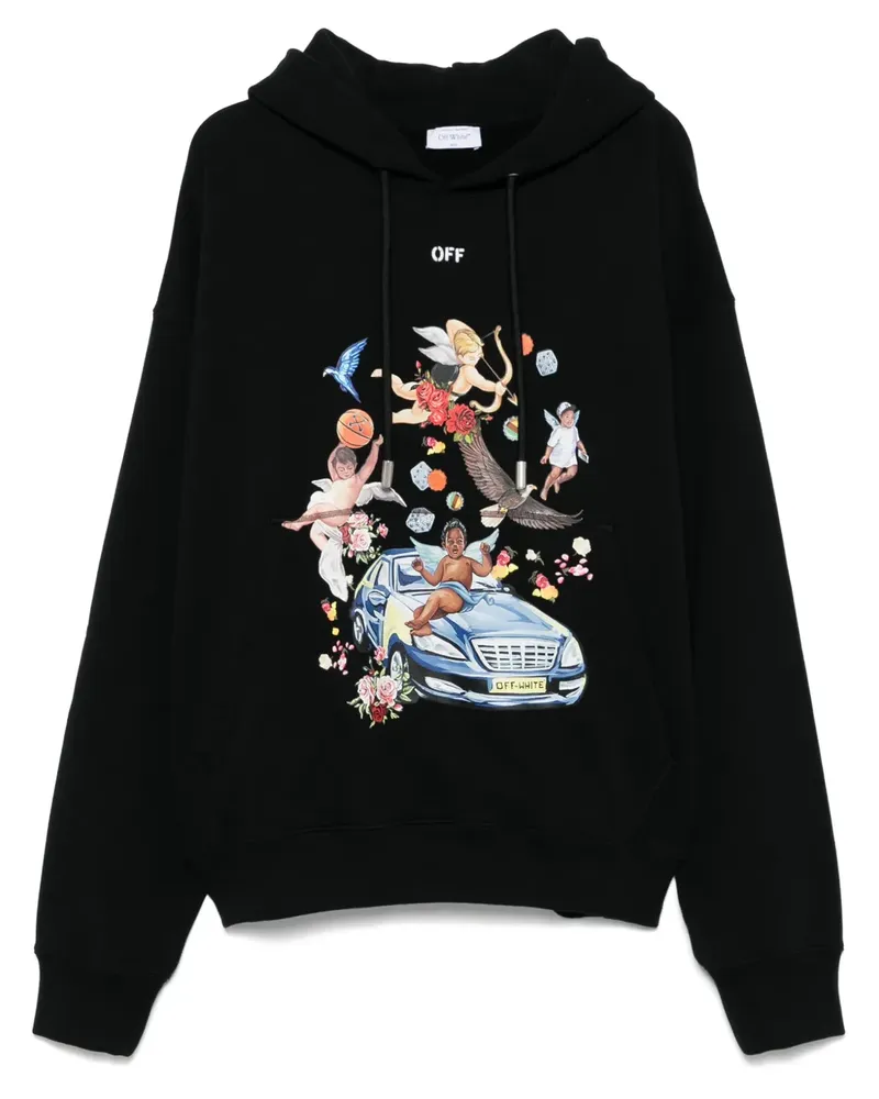 OFF-WHITE Fresco Car Skate Hoodie - Schwarz Schwarz