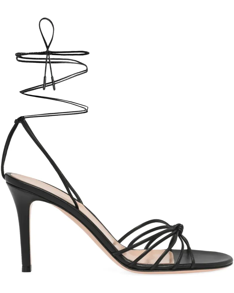 Gianvito Rossi Gwyneth Sandalen mit Schnürung - Schwarz Schwarz