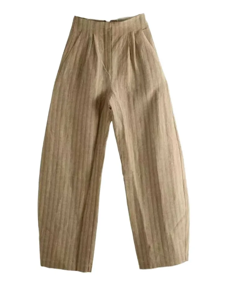 Cortana striped trousers - Nude Nude