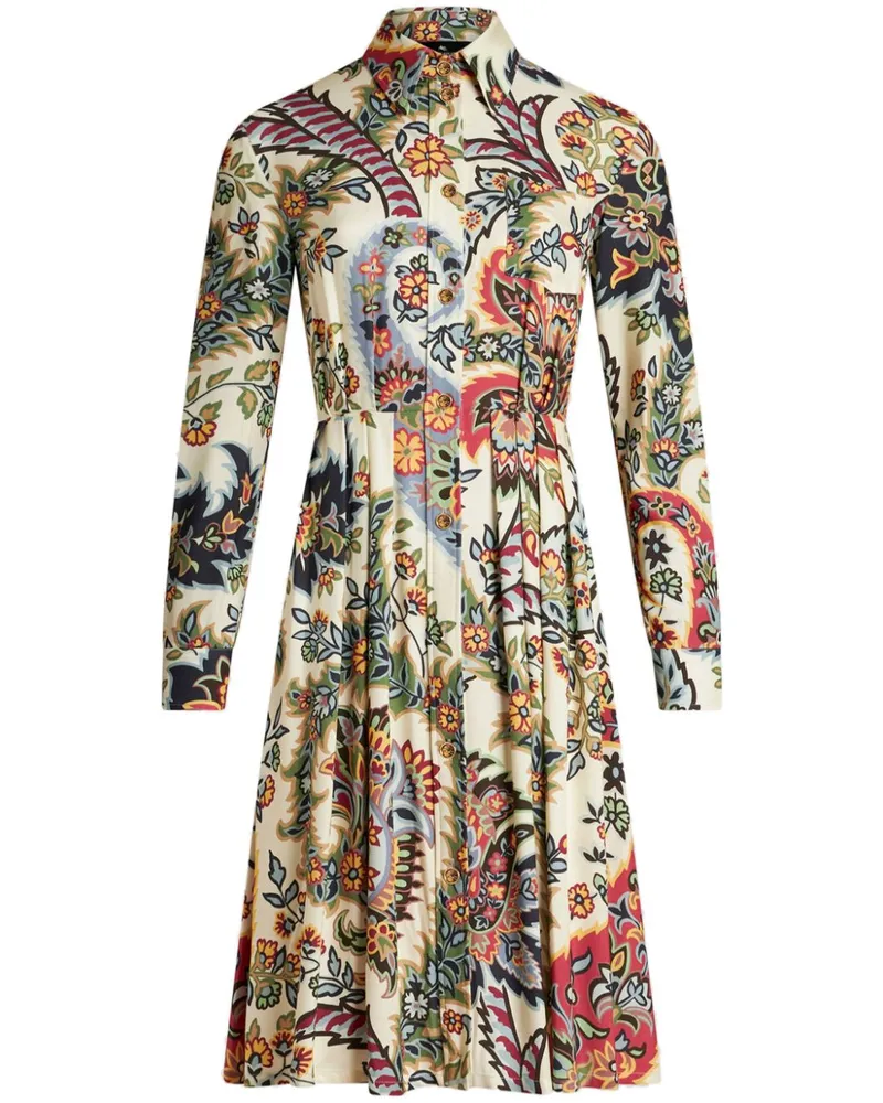 Etro Hemdkleid mit Paisley-Print - Nude Nude