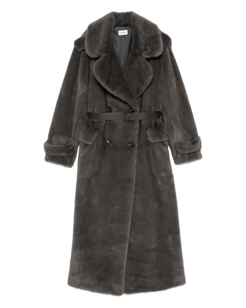 P.A.R.O.S.H. P.A.R.O H. belted double-breasted coat - Grau Grau