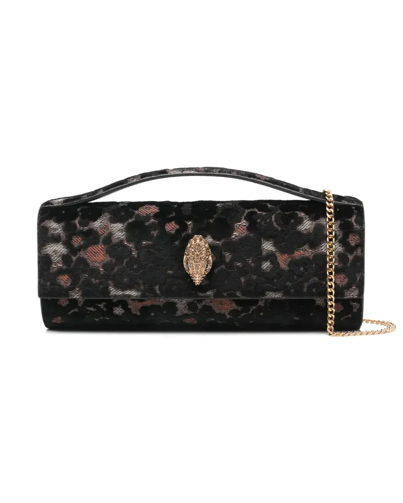 Kurt Geiger Bond Long Tote Bag mit Leopardenmuster - Schwarz Schwarz