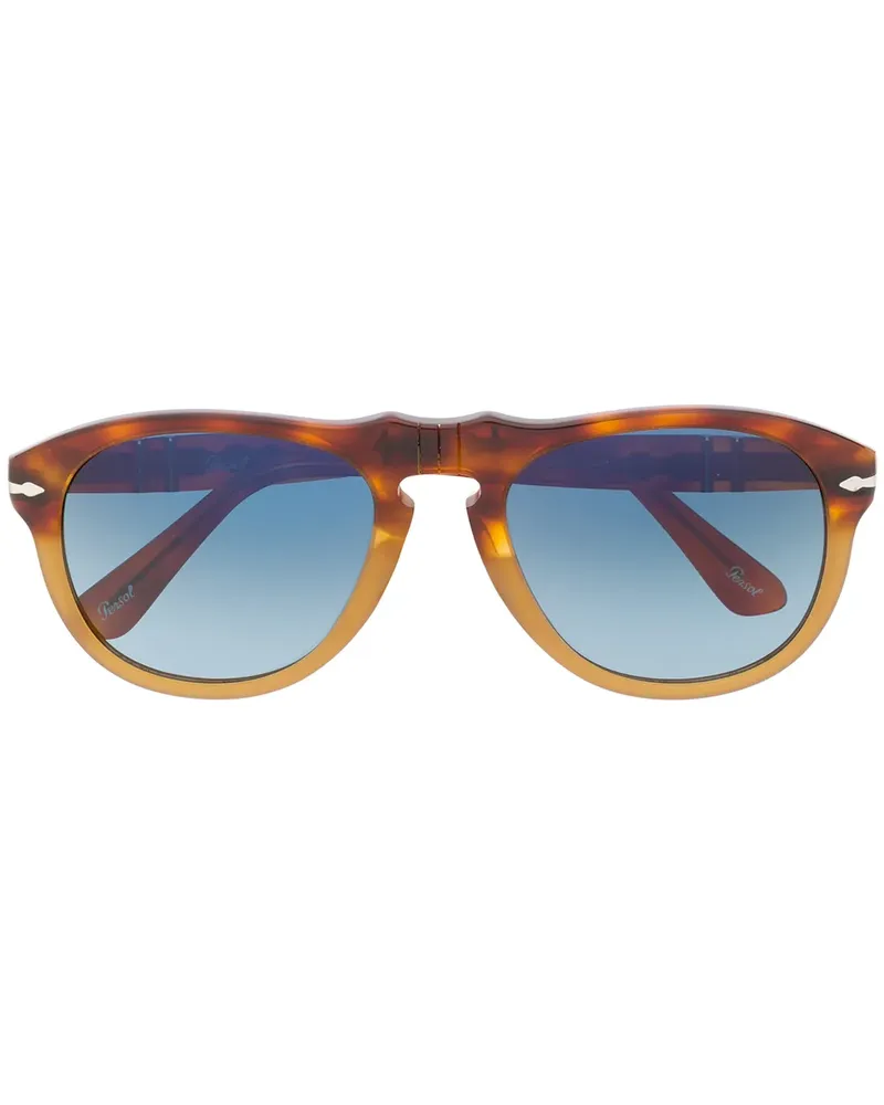 Persol Pilotenbrille in Schildpattoptik - Braun Braun
