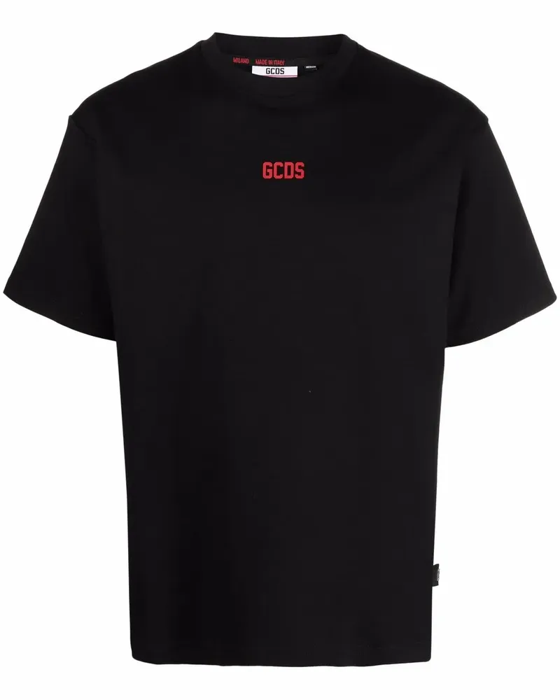 GCDS T-Shirt mit Logo-Print - Schwarz Schwarz