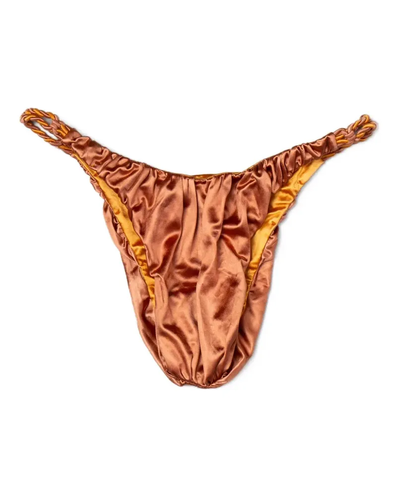 Isa Boulder Tinytwist Bikinihöschen - Braun Braun