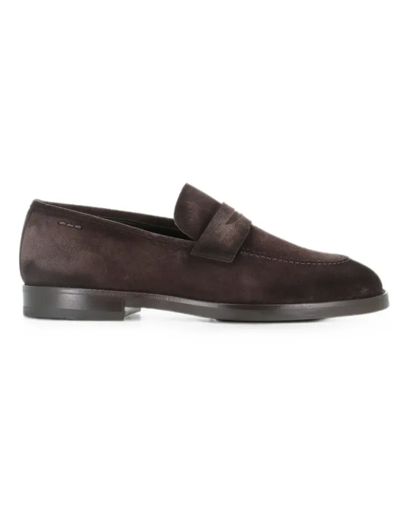 Alexander Hotto Penny-Loafer aus Wildleder - Braun Braun