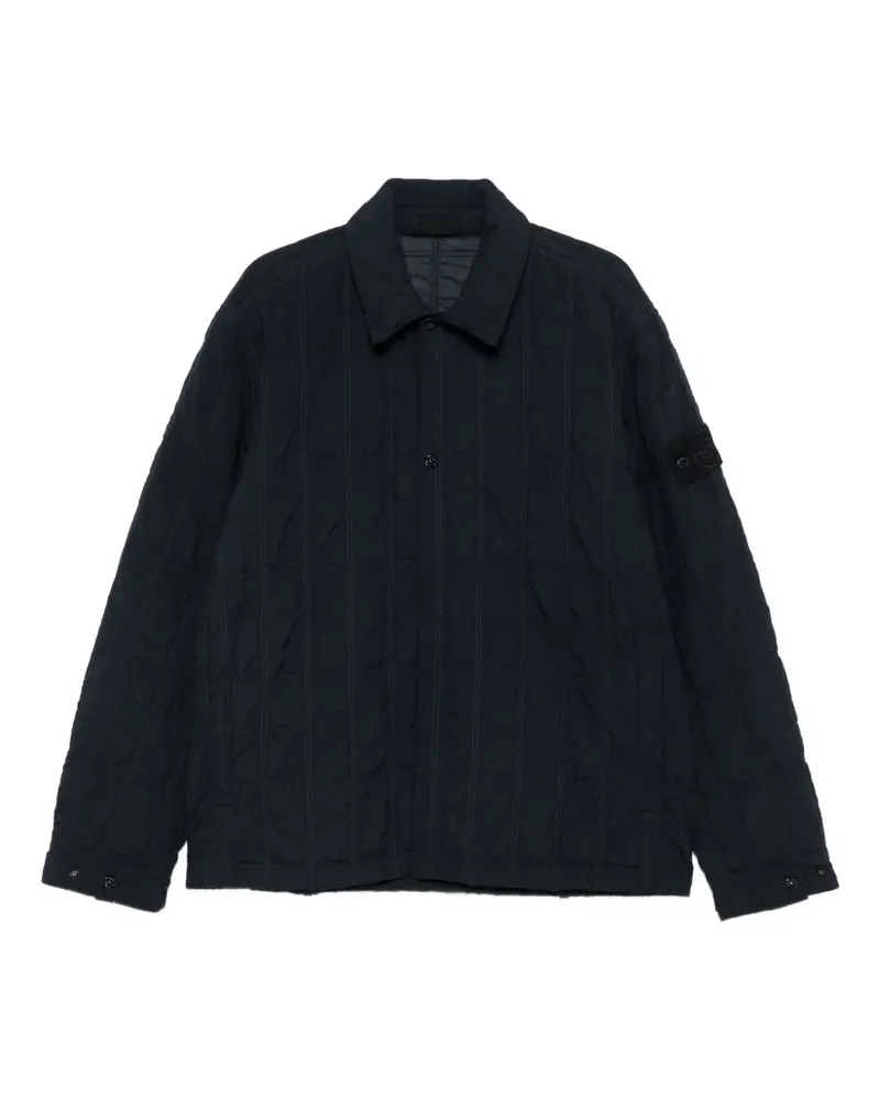 Stone Island quilted panelled jacket - Blau Blau