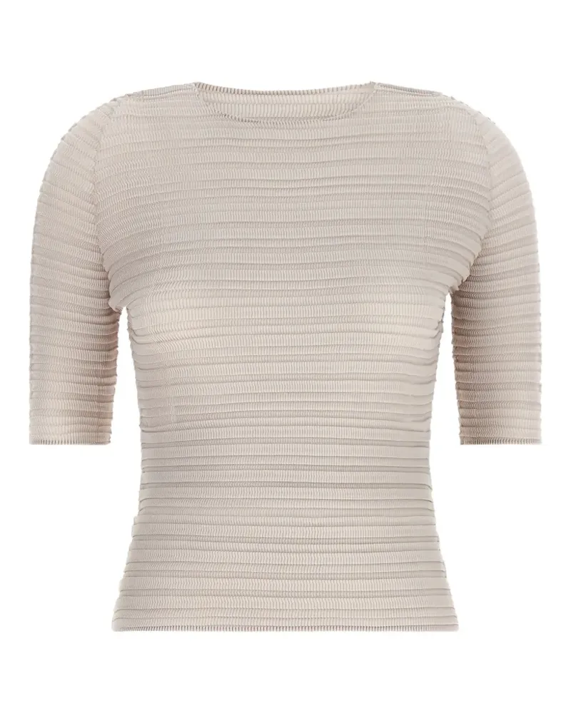 Issey Miyake Jiggly Pleats T-shirt - Nude Nude