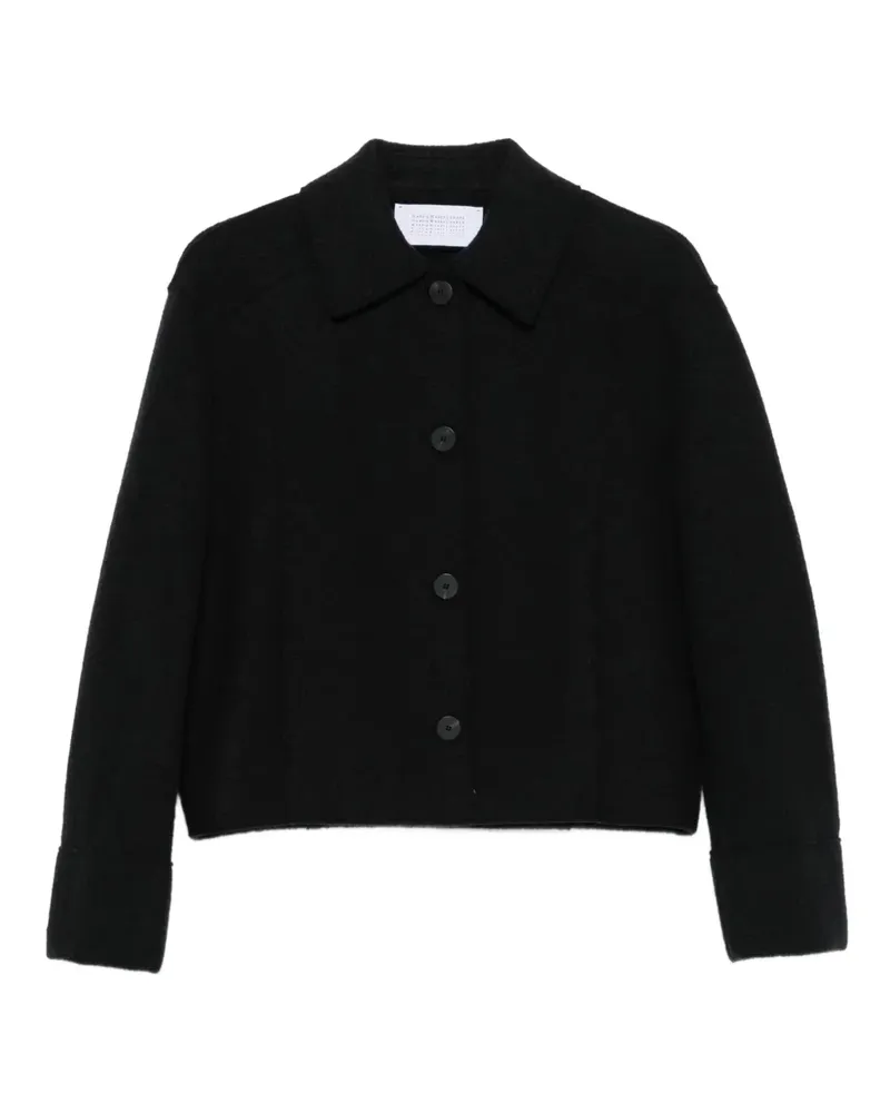 Harris Wharf London Jacke mit geknöpftem Kragen - Schwarz Schwarz