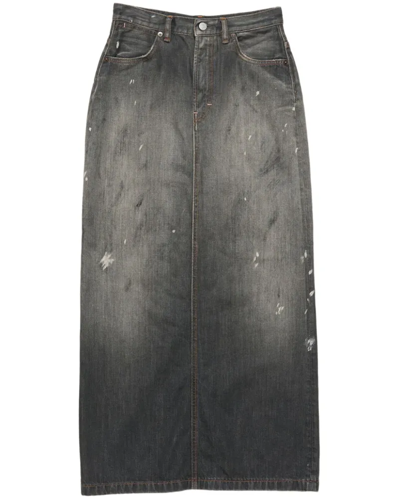 Acne Studios Klassischer Jeansrock - Schwarz Schwarz