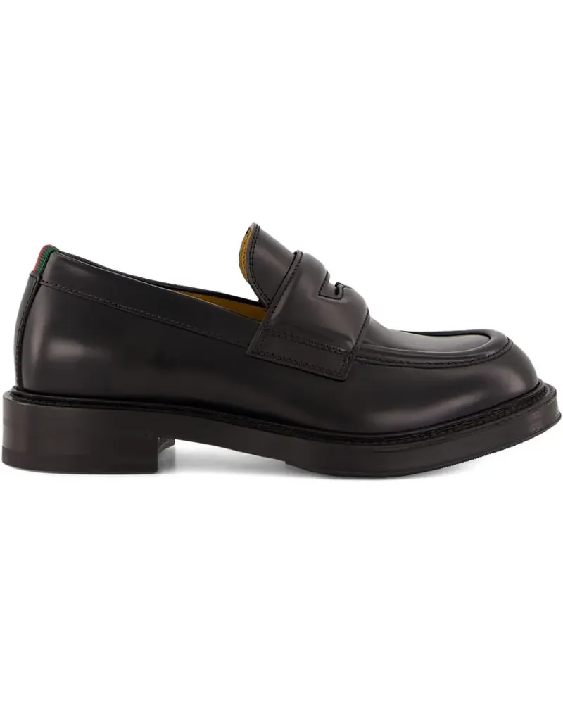 Gucci Loafer mit Webdetail - Schwarz Schwarz