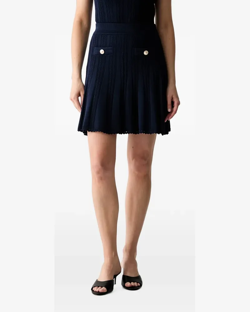 Guess button-detail mini skirt - Blau Blau