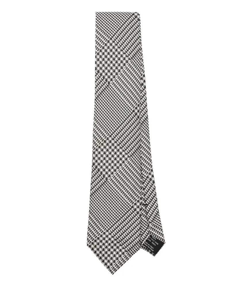 Tom Ford Krawatte mit Jacquardmuster - Weiß Weiß