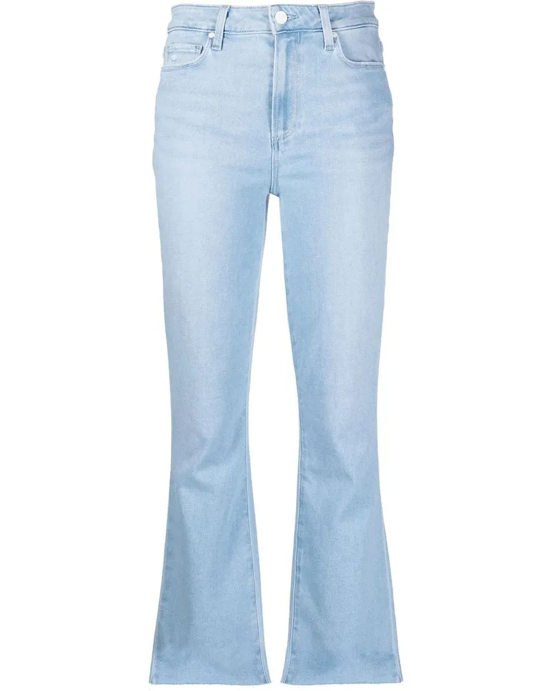Paige Ausgestellte Cropped-Jeans - Blau Blau