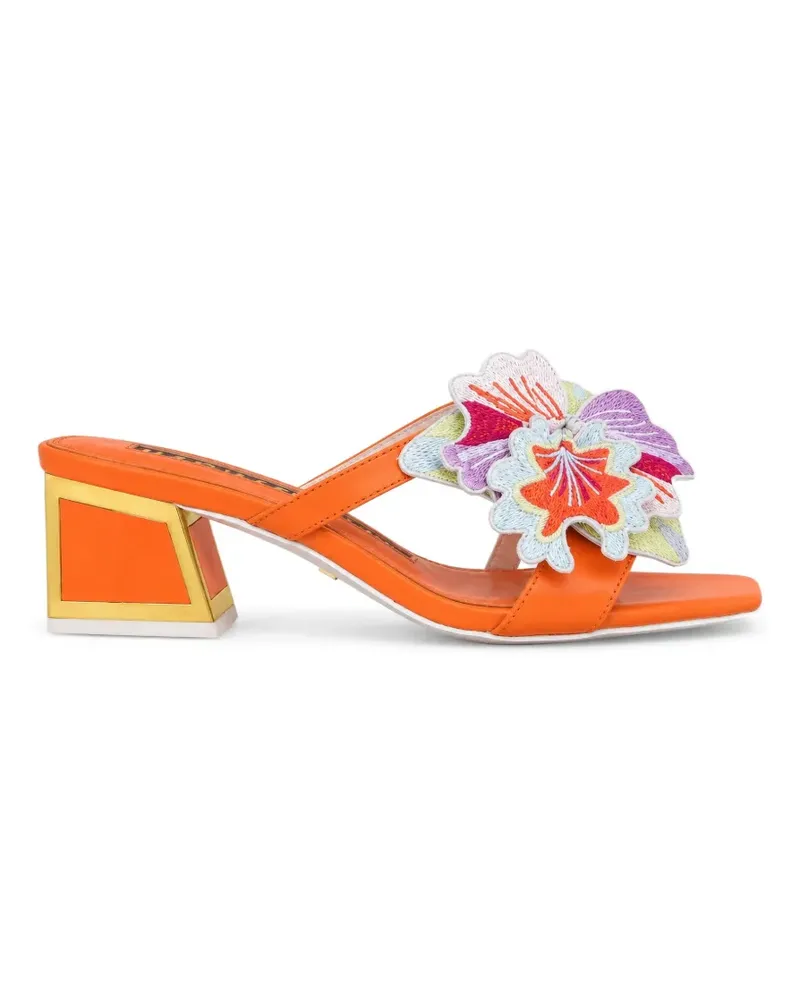 Kat Maconie Eve Sandalen mit Blumenapplikation - Rosa Rosa