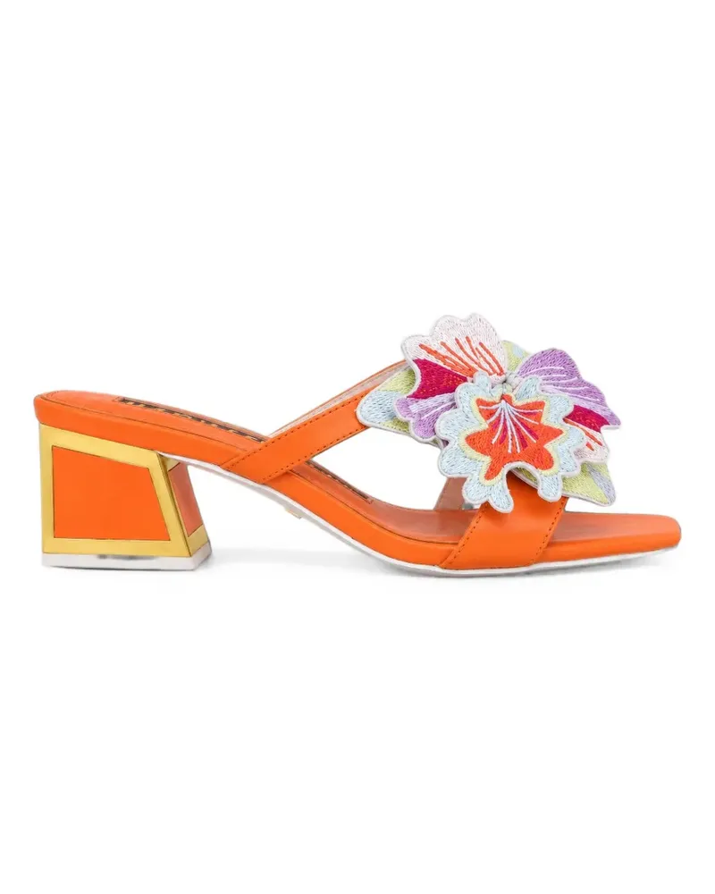 Kat Maconie Eve Sandalen mit Blumenapplikation - Rosa Rosa