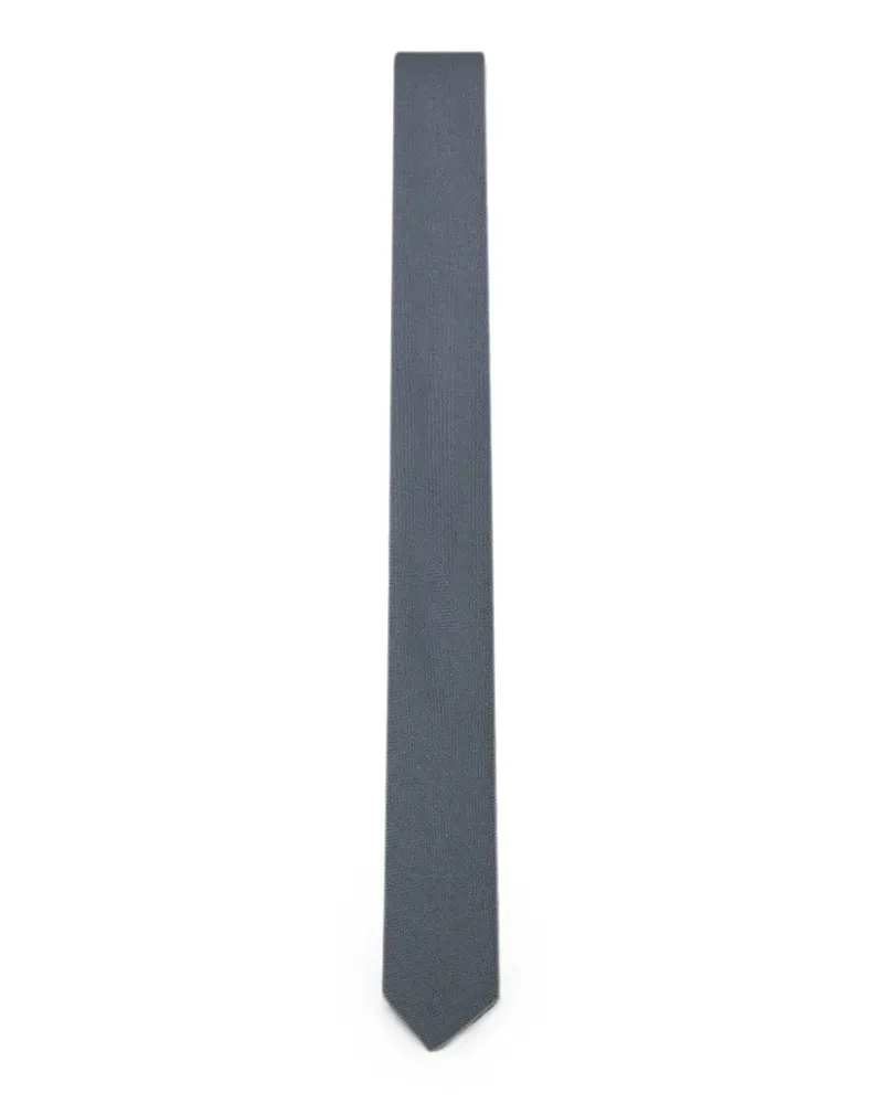 Gucci crepe-effect tie - Grau Grau