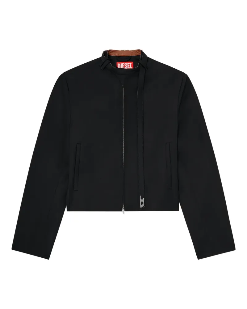 Diesel Jacke mit Reißverschluss - Schwarz Schwarz