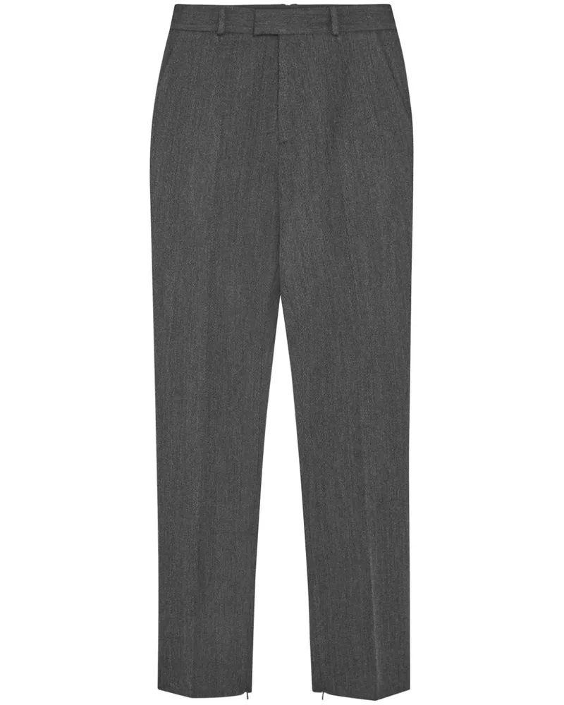 16ARLINGTON Klassische Tapered-Hose Grau