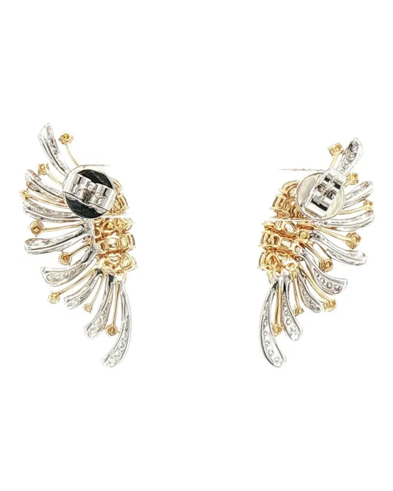 HYT Jewelry fan diamond earrings - Silber Silber