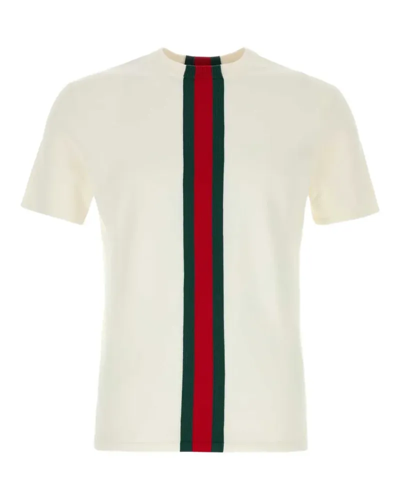 Gucci Web-stripe knit T-shirt - Nude Nude