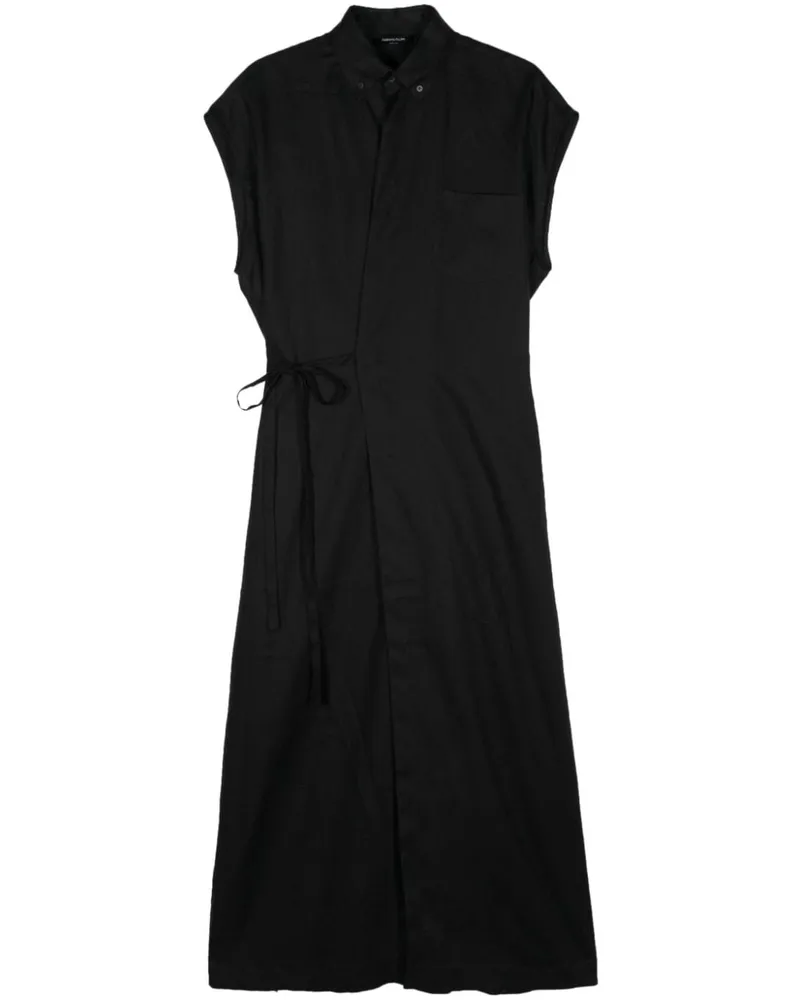 Fabiana Filippi Kleid aus Leinen - Schwarz Schwarz