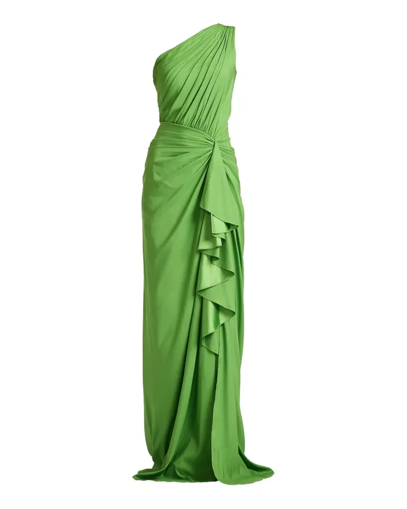 Tadashi Shoji Lena one-shoulder ruffled maxi dress - Grün Grün