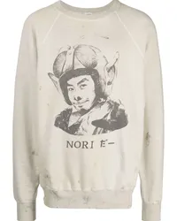 SAINT MXXXXXX Sweatshirt mit grafischem Print Nude