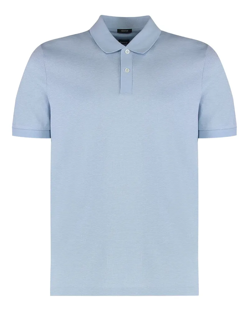 HUGO BOSS Strukturiertes Parlay Poloshirt - Blau Blau