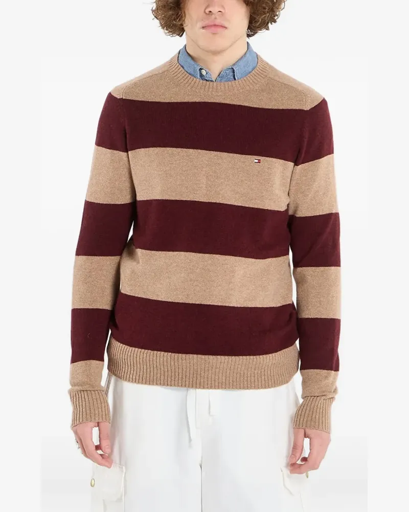 Tommy Hilfiger horizontal-stripe sweater - Nude Nude