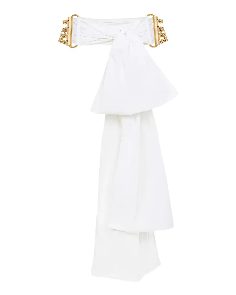 Chloé bow-detail belt - Weiß Weiß