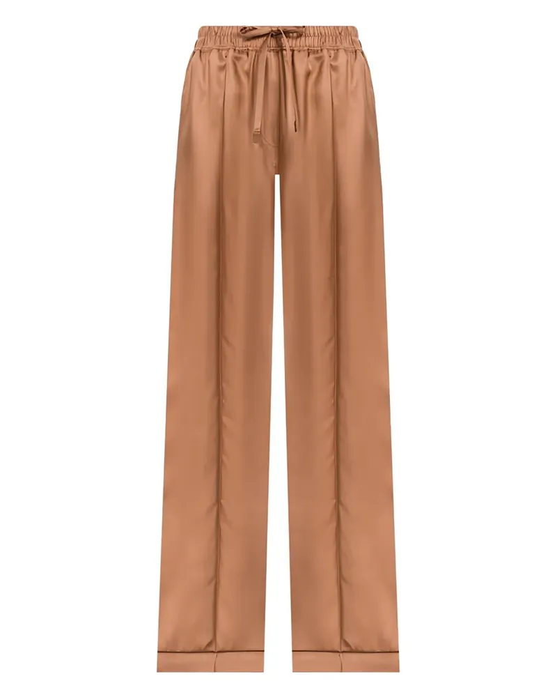 Tom Ford Seidenhose mit Kordelzug - Braun Braun