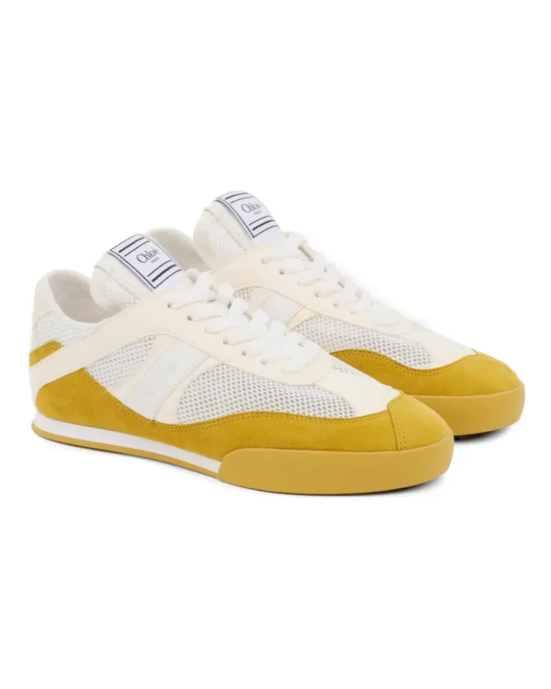 Chloé Kick mesh-panels sneakers - Nude Nude