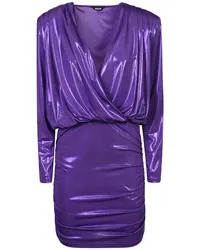 Just Cavalli Minikleid mit Raffungen Violett