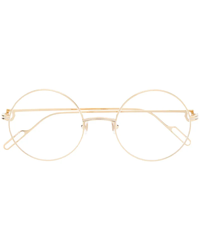 Cartier Runde Brille - Gold Gold