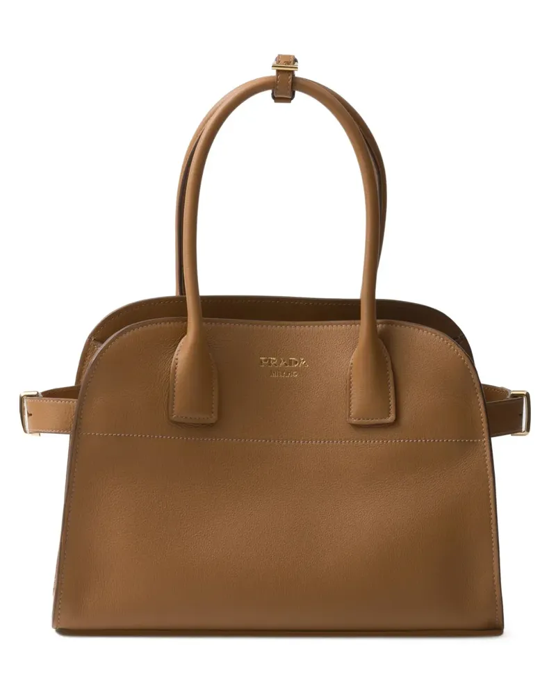 Prada Handtasche mit Logo - Braun Braun