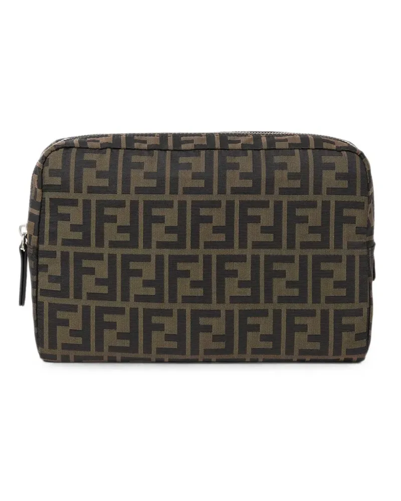 Fendi Superlight FF Zucca logo clutch bag - Braun Braun