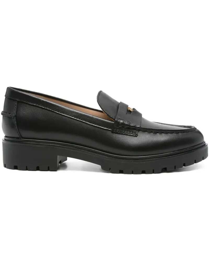 Ralph Lauren Marli Loafer mit Logo-Schild - Schwarz Schwarz
