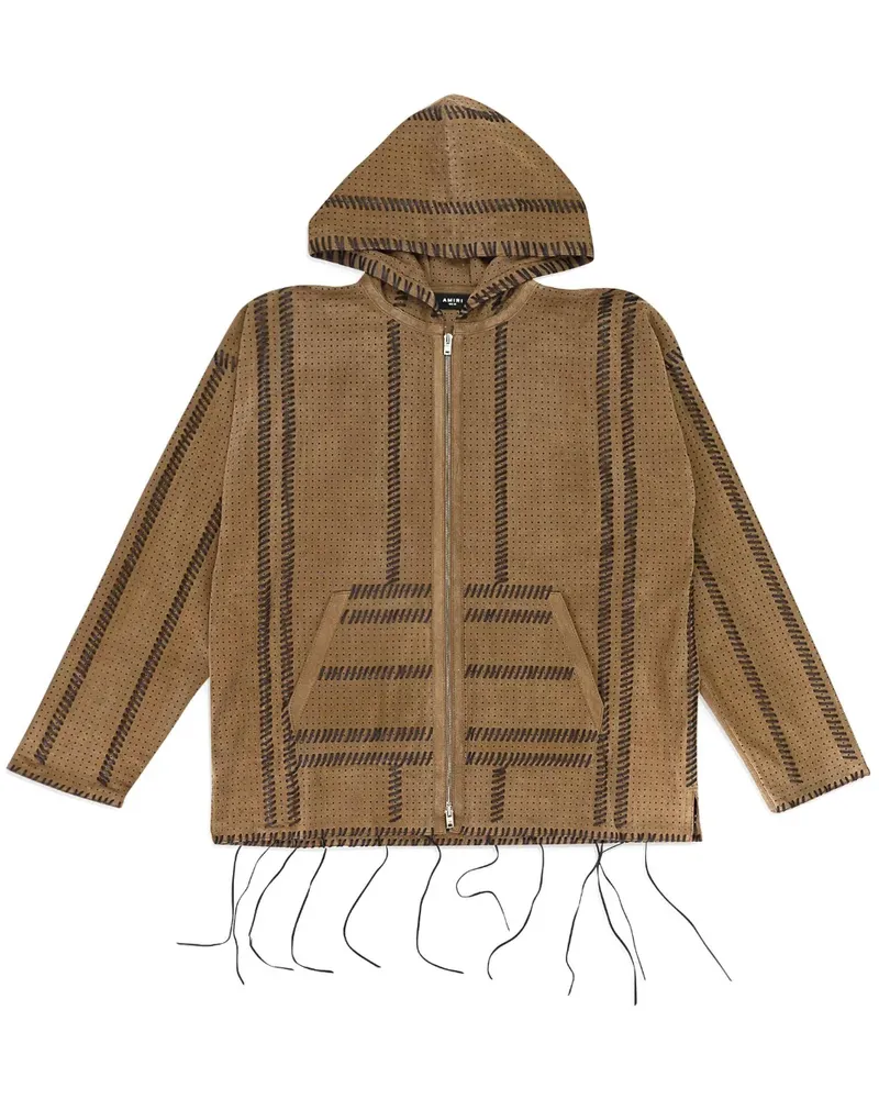 Amiri Jacke mit Lochmuster - Braun Braun