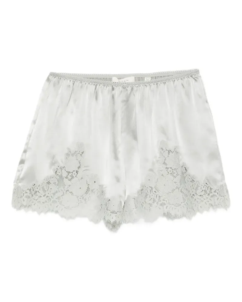 DÔEN Iona lace-trim shorts - Grün Grün