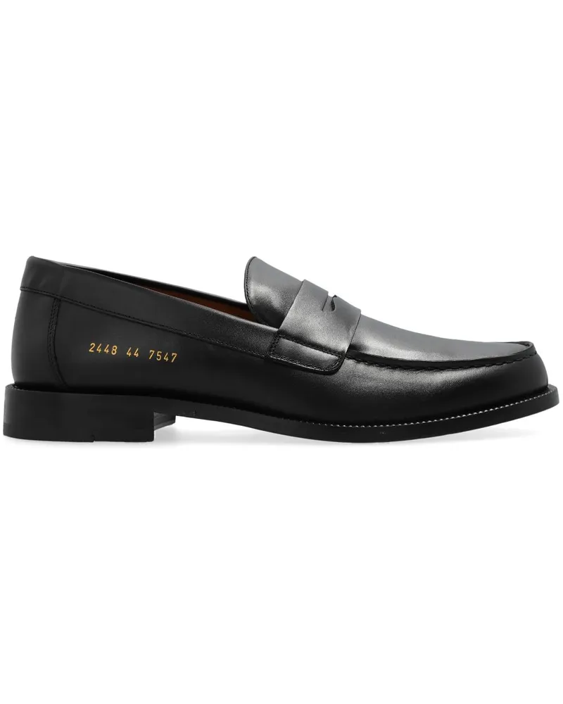 Common Projects Loafer mit runder Kappe Schwarz